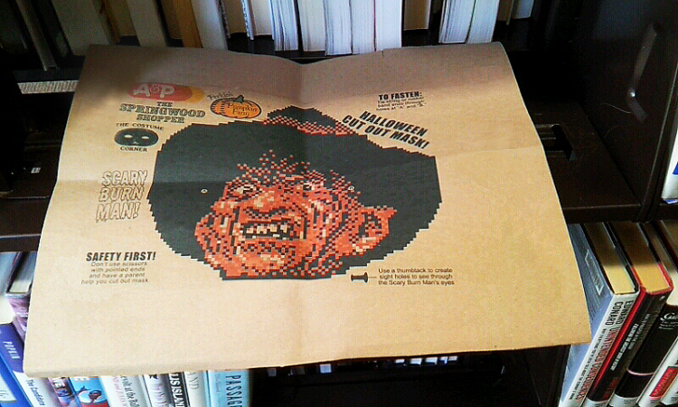 Scary Burn Man Library Photo