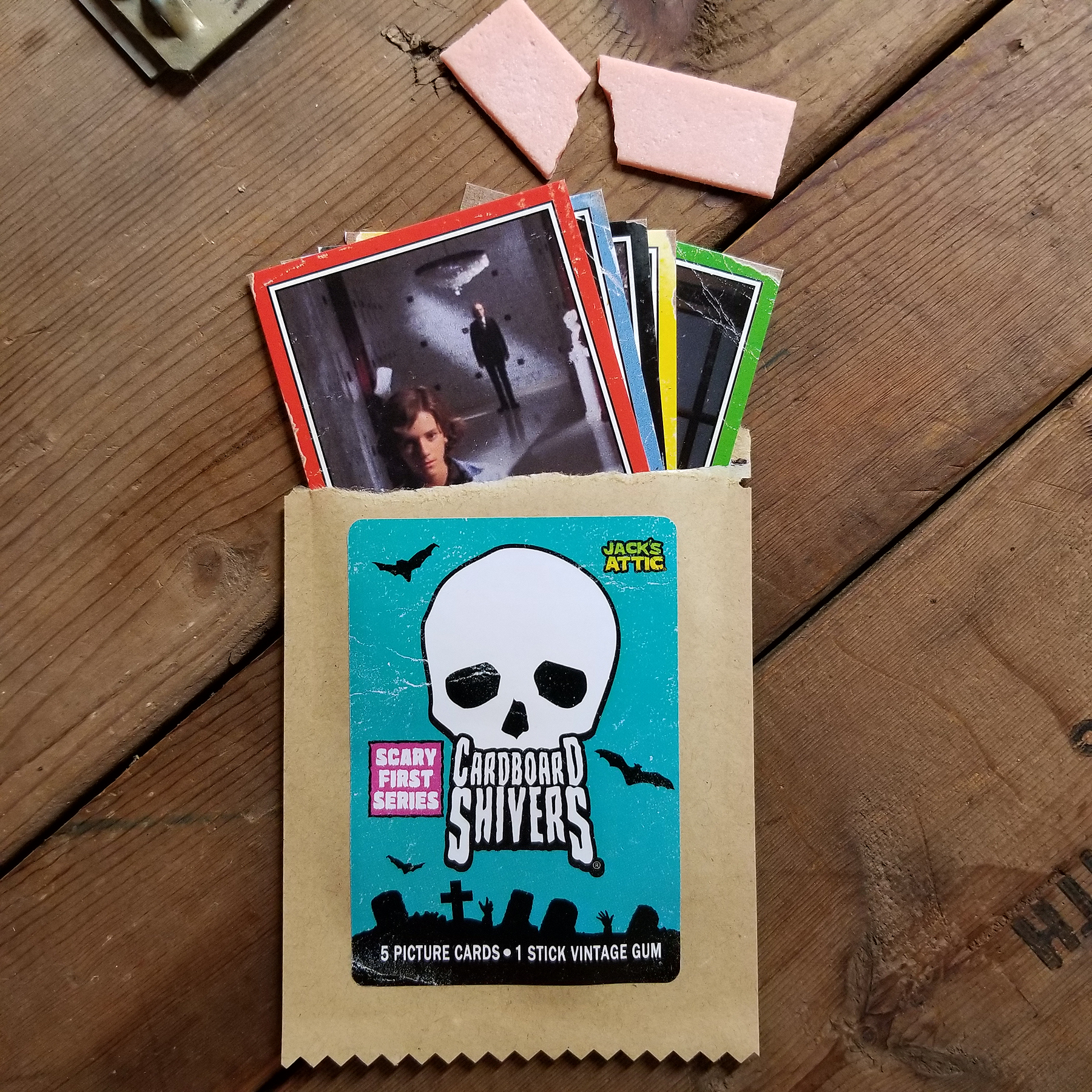 Cardboard Shivers - Retro inspired, horror movie trading cards.